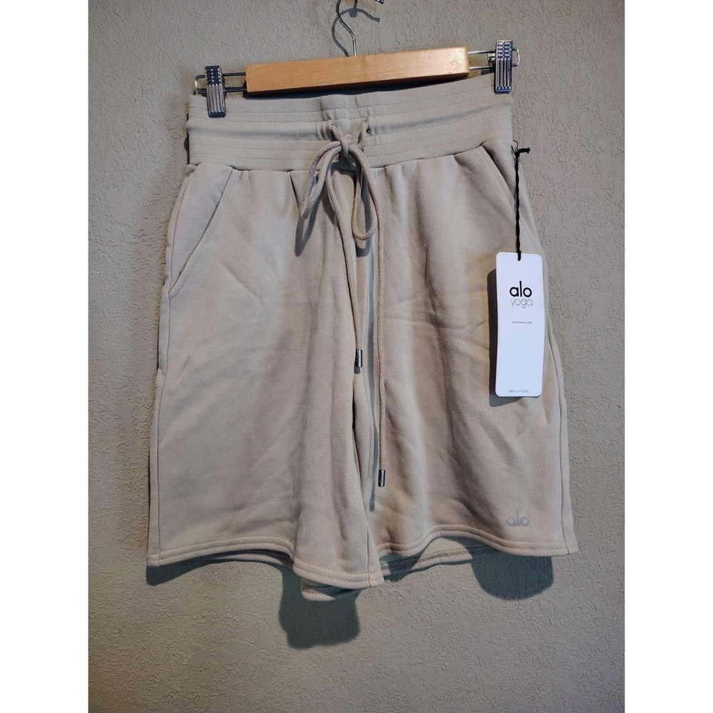 Alo Yoga Womens High Waist California Sand Loose Easy Sweat Shorts Size Small